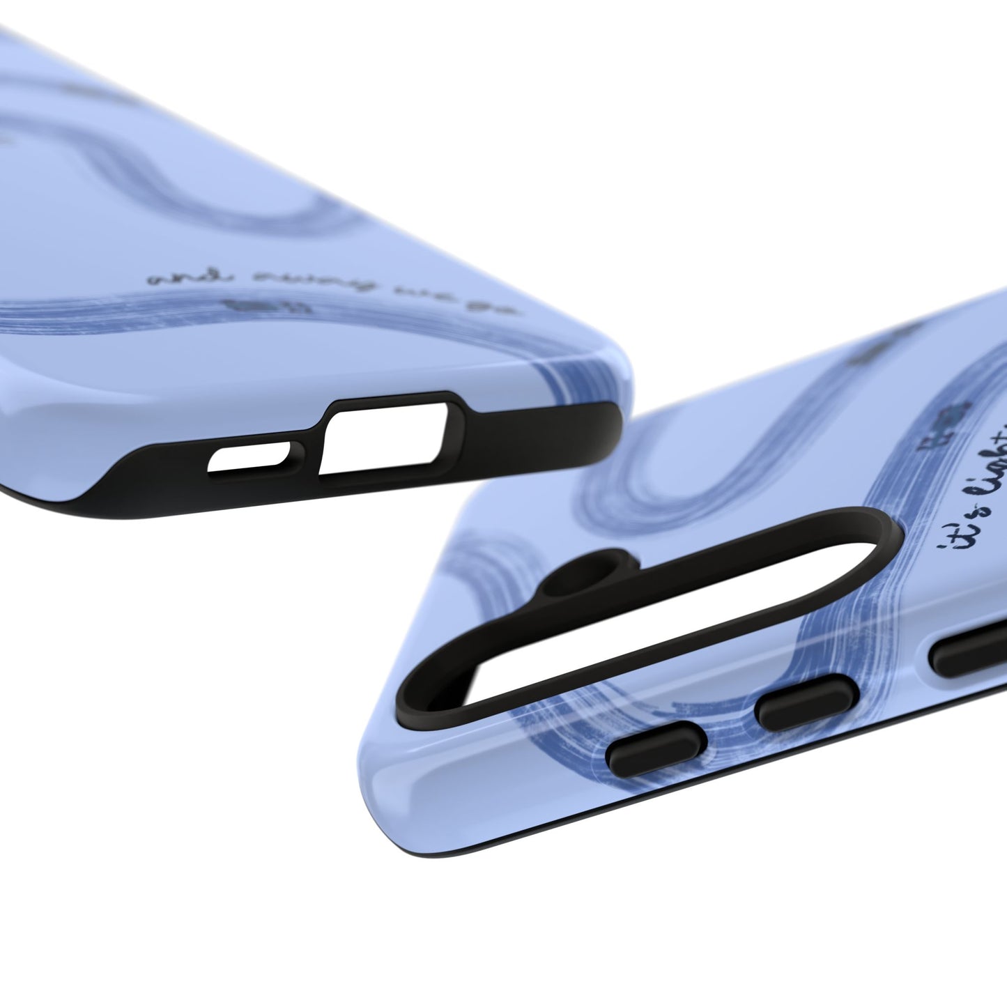 F1 Phone Case Monochrome Blue Painted "its lights out and away we go", Trendy F1 Gift, Formula 1 Gift, Cute F1 Phone Case, Phone Case