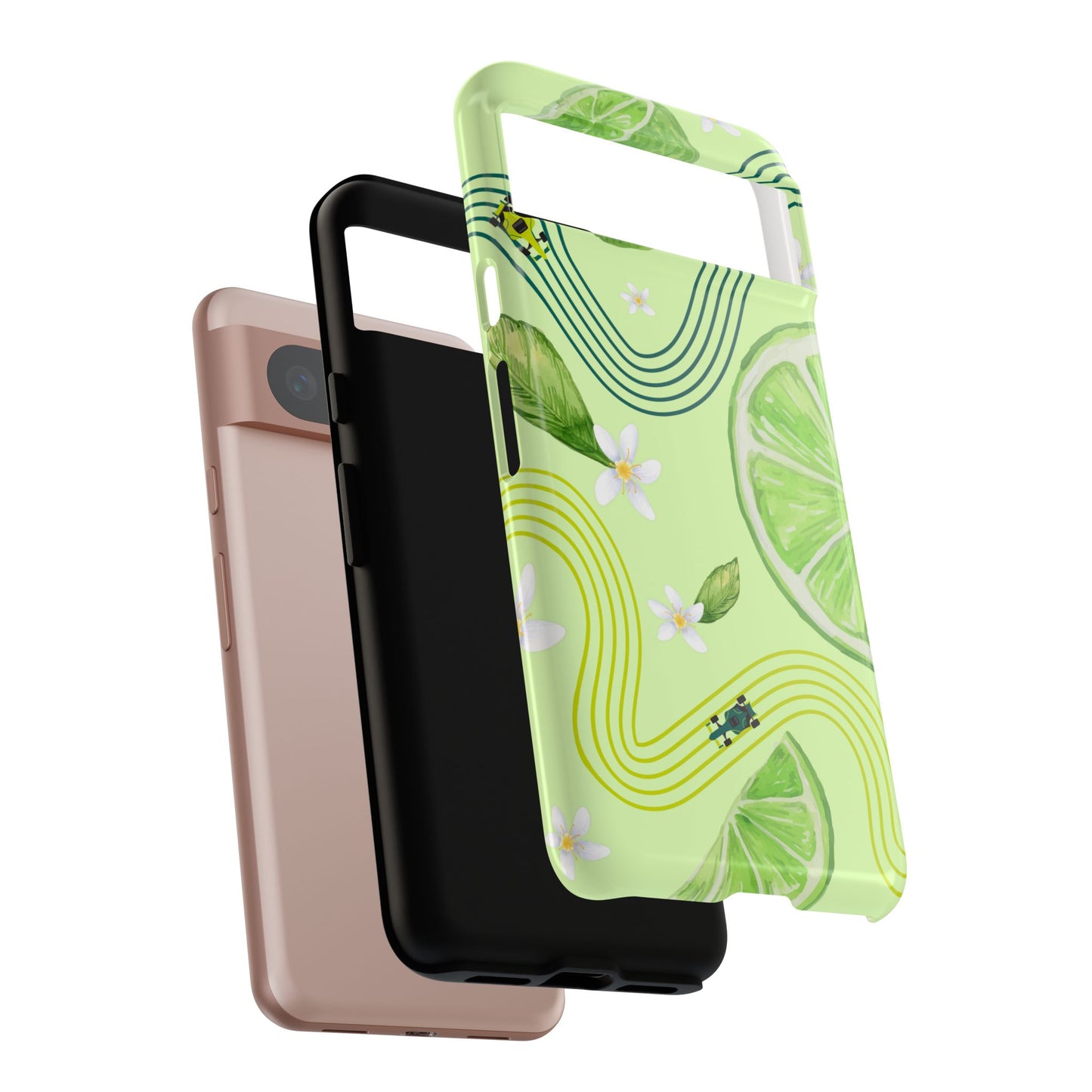 Green F1 Aston Martin and Lime Phone Case, Trendy F1 Gift, Formula 1 Gift, Cute Fruit F1 Phone Case, Unique Phone Case