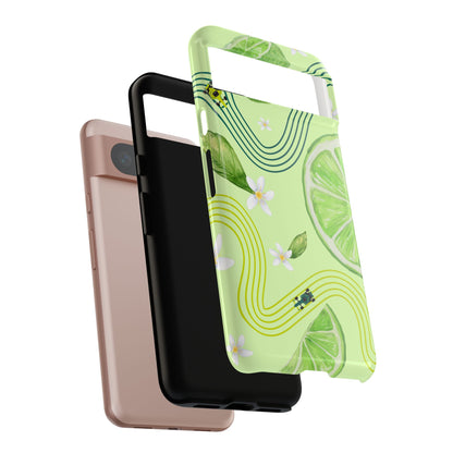 Green F1 Aston Martin and Lime Phone Case, Trendy F1 Gift, Formula 1 Gift, Cute Fruit F1 Phone Case, Unique Phone Case