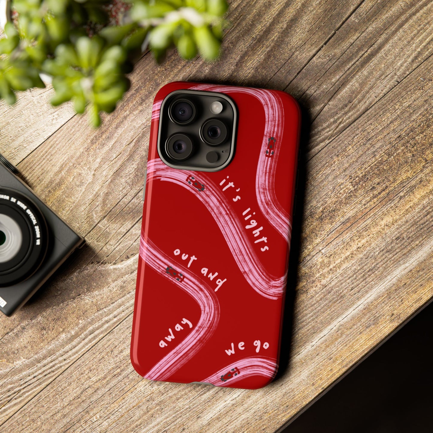 Red and Pink Lights Out F1 Phone Case Design, Trendy F1 Gift, Formula 1 Gift, Cute F1 Phone Case, Unique Formula One Phone Case
