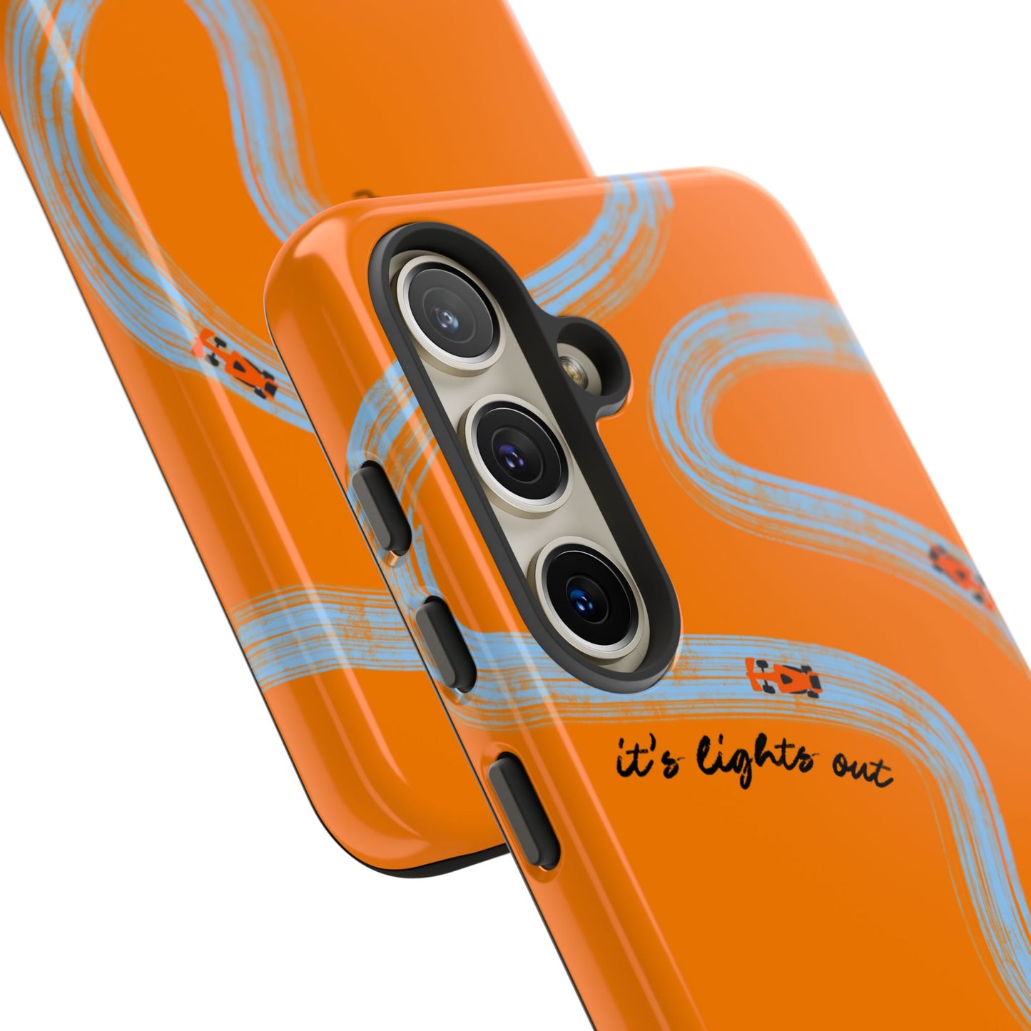 F1 Phone Case McLaren Painted "its lights out and away we go", Trendy F1 Gift, Formula 1 Gift, Cute F1 Phone Case, Phone Case