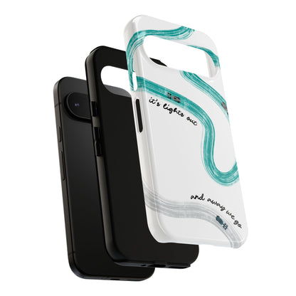 Mercedes F1 Phone Case Painted "its lights out and away we go", Trendy F1 Gift, Formula 1 Gift, Cute F1 Phone Case