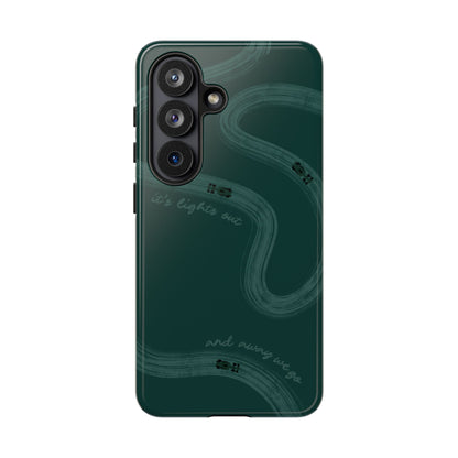 F1 Phone Case Monochrome Green Painted "its lights out and away we go", Trendy F1 Gift, Formula 1 Gift, Cute F1 Phone Case, Phone Case
