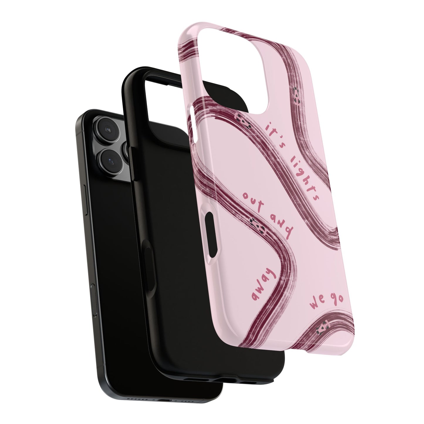 Pink Lights Out F1 Phone Case Design, Trendy F1 Gift, Formula 1 Gift, Cute F1 Phone Case, Unique Formula One Phone Case