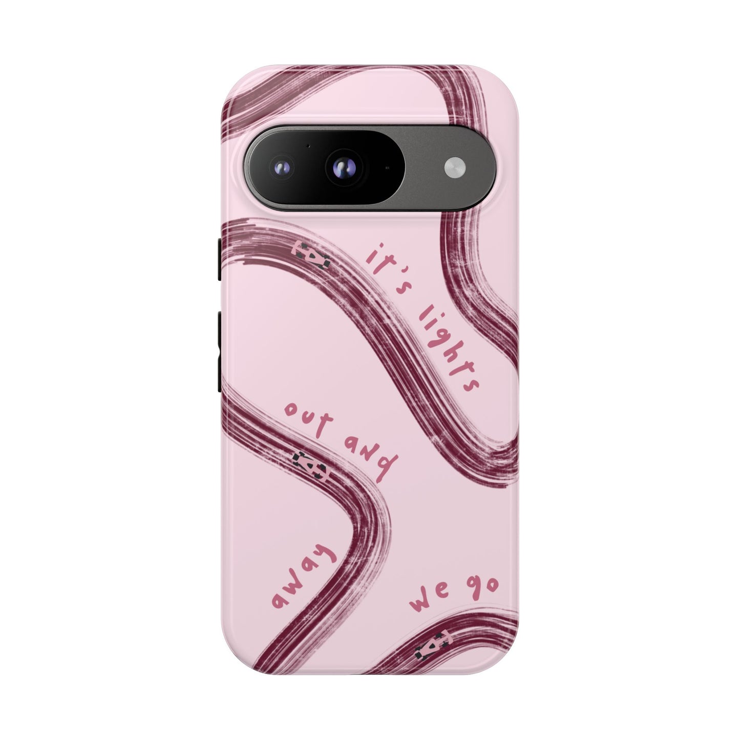 Pink Lights Out F1 Phone Case Design, Trendy F1 Gift, Formula 1 Gift, Cute F1 Phone Case, Unique Formula One Phone Case