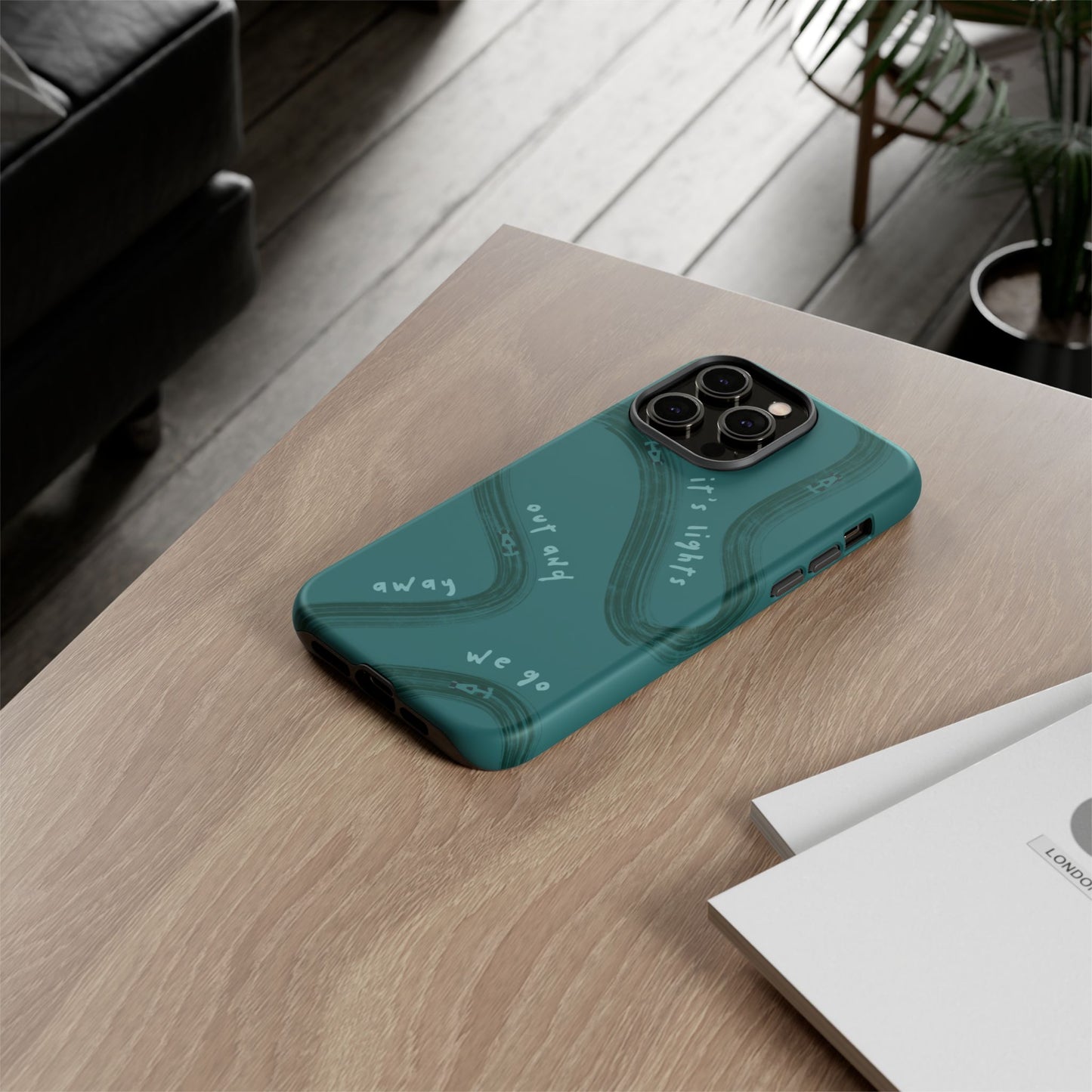 Teal Lights Out F1 Phone Case Design, Trendy F1 Gift, Formula 1 Gift, Cute F1 Phone Case, Unique Formula One Phone Case