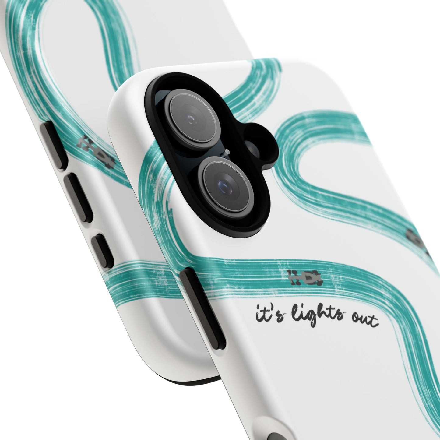 Mercedes F1 Phone Case Painted "its lights out and away we go", Trendy F1 Gift, Formula 1 Gift, Cute F1 Phone Case