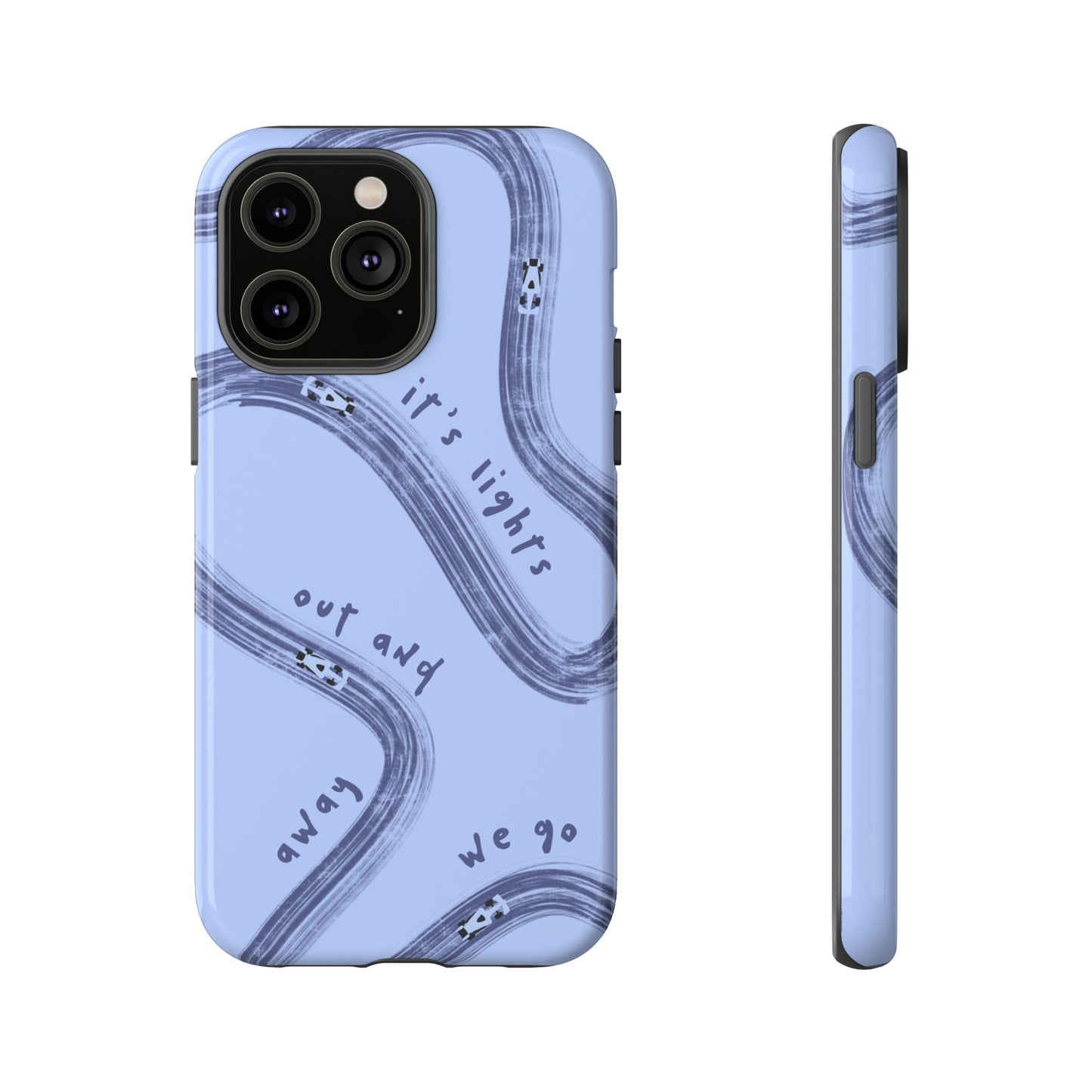 Blue Lights Out F1 Phone Case Design, Trendy F1 Gift, Formula 1 Gift, Cute F1 Phone Case, Unique Formula One Phone Case