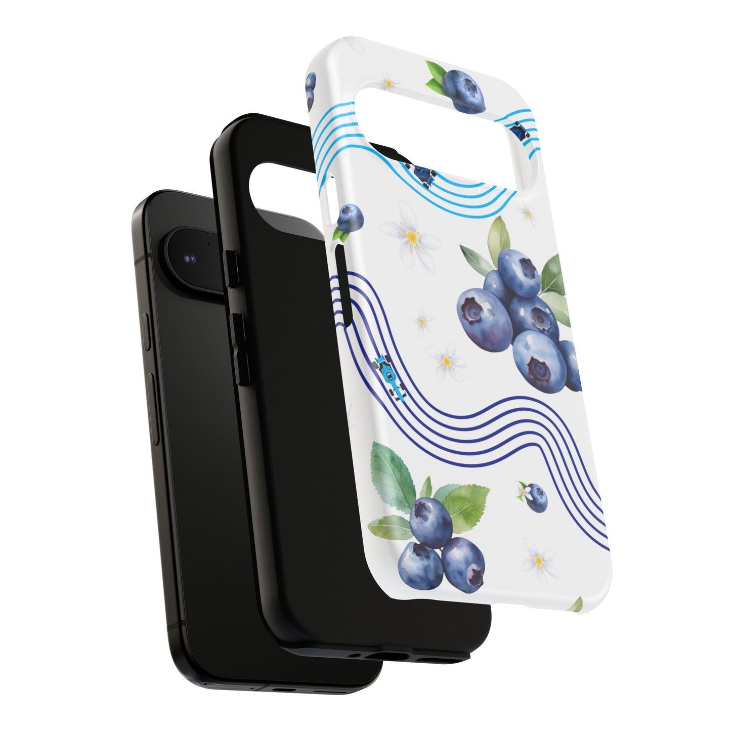 F1 Williams and Blueberries Phone Case, Trendy F1 Gift, Formula 1 Gift, Cute Fruit F1 Phone Case, Unique Phone Case