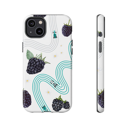 F1 Mercedes and Blackberries Phone Case , Trendy F1 Gift, Formula 1 Gift, Cute Fruit F1 Phone Case, Unique Phone Case