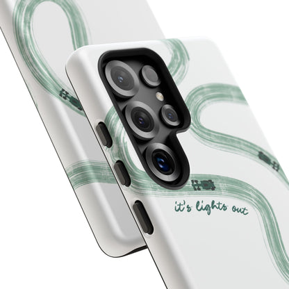 F1 Phone Case Green Painted "its lights out and away we go", Trendy F1 Gift, Formula 1 Gift, Cute F1 Phone Case, Gift for F1 Fans