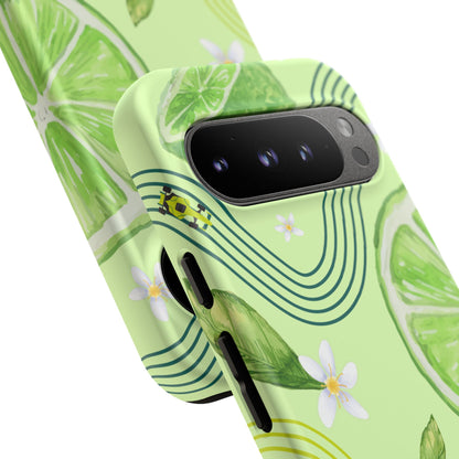 Green F1 Aston Martin and Lime Phone Case, Trendy F1 Gift, Formula 1 Gift, Cute Fruit F1 Phone Case, Unique Phone Case