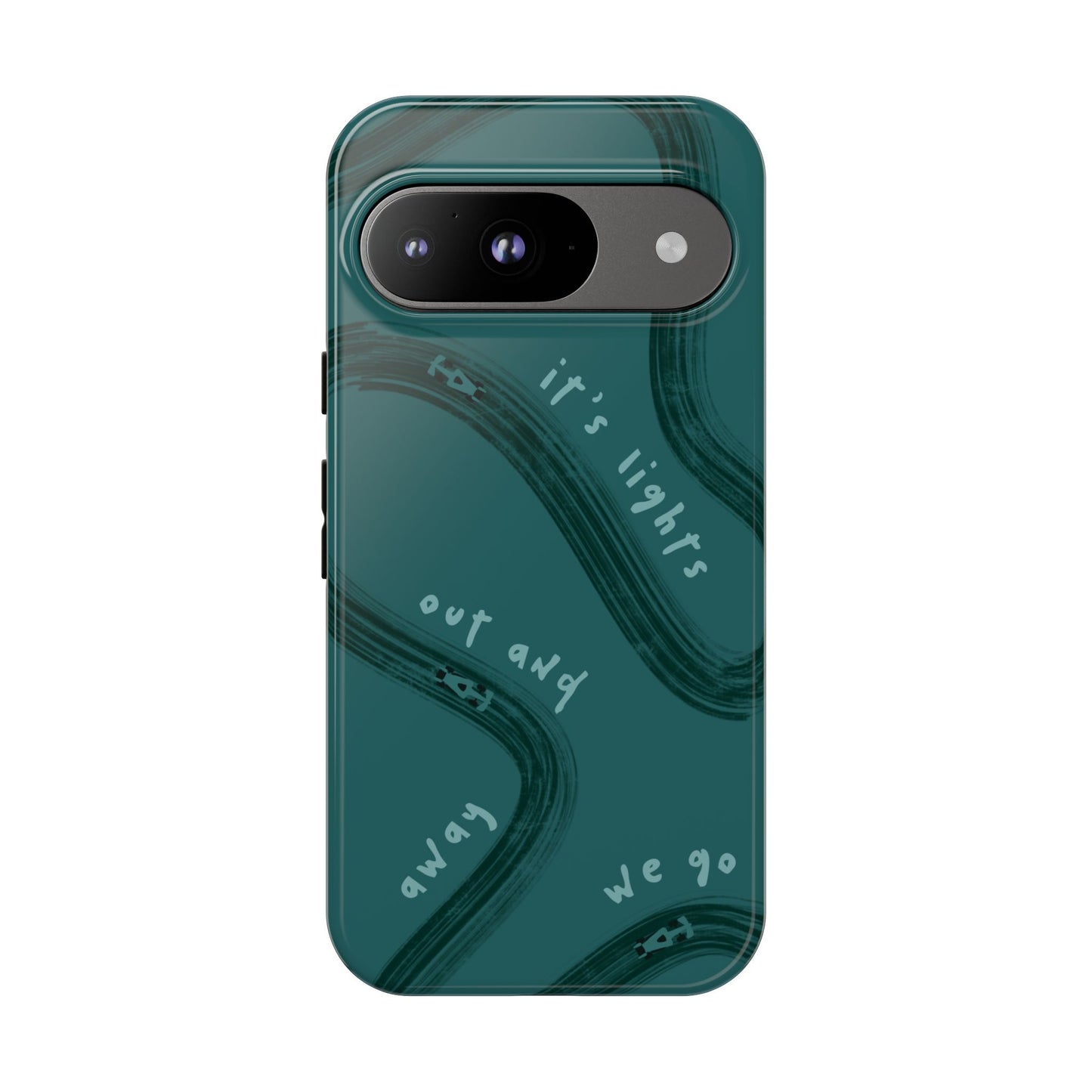 Teal Lights Out F1 Phone Case Design, Trendy F1 Gift, Formula 1 Gift, Cute F1 Phone Case, Unique Formula One Phone Case