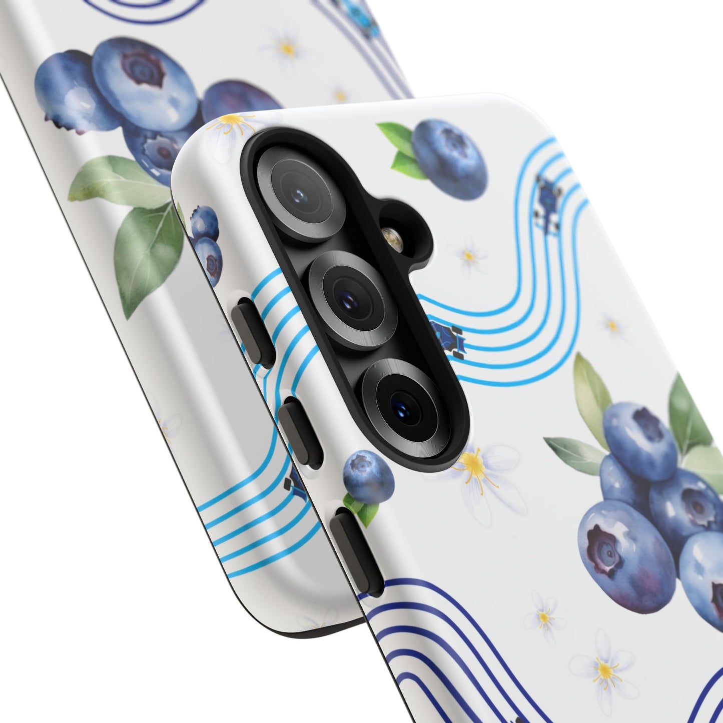 F1 Williams and Blueberries Phone Case, Trendy F1 Gift, Formula 1 Gift, Cute Fruit F1 Phone Case, Unique Phone Case