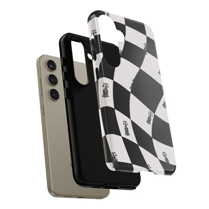 F1 Phone Case Black and White Checkered Design, Trendy F1 Gift, Formula 1 Gift, Cute F1 Phone Case, Unique Formula One Phone Case