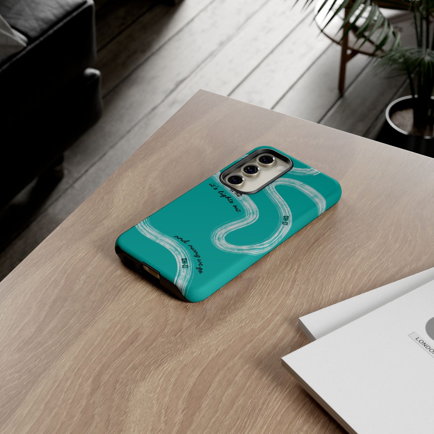 Mercedes F1 Phone Case Painted "its lights out and away we go", Trendy F1 Gift, Formula 1 Gift, Cute F1 Phone Case