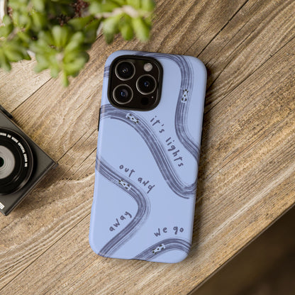 Blue Lights Out F1 Phone Case Design, Trendy F1 Gift, Formula 1 Gift, Cute F1 Phone Case, Unique Formula One Phone Case