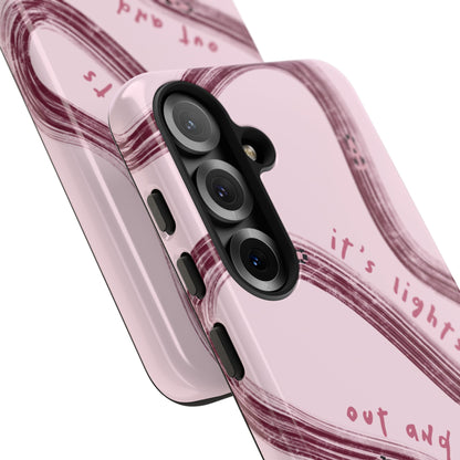 Pink Lights Out F1 Phone Case Design, Trendy F1 Gift, Formula 1 Gift, Cute F1 Phone Case, Unique Formula One Phone Case