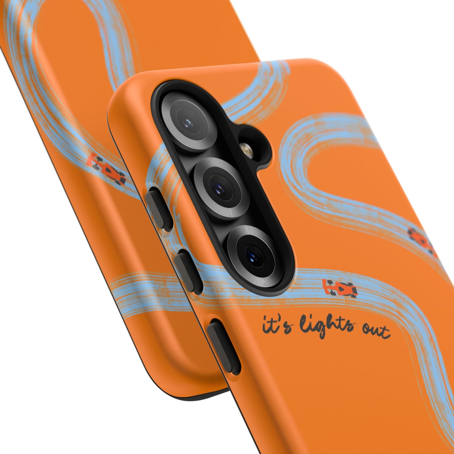 F1 Phone Case McLaren Painted "its lights out and away we go", Trendy F1 Gift, Formula 1 Gift, Cute F1 Phone Case, Phone Case