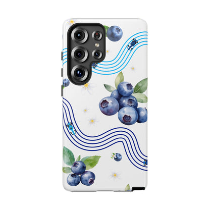 F1 Williams and Blueberries Phone Case, Trendy F1 Gift, Formula 1 Gift, Cute Fruit F1 Phone Case, Unique Phone Case