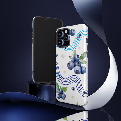 F1 Williams and Blueberries Phone Case, Trendy F1 Gift, Formula 1 Gift, Cute Fruit F1 Phone Case, Unique Phone Case