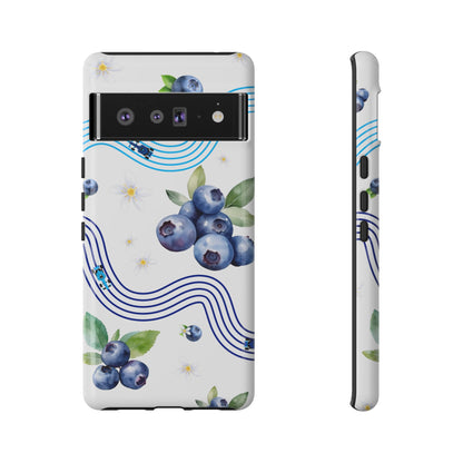 F1 Williams and Blueberries Phone Case, Trendy F1 Gift, Formula 1 Gift, Cute Fruit F1 Phone Case, Unique Phone Case