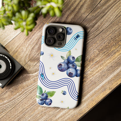 F1 Williams and Blueberries Phone Case, Trendy F1 Gift, Formula 1 Gift, Cute Fruit F1 Phone Case, Unique Phone Case