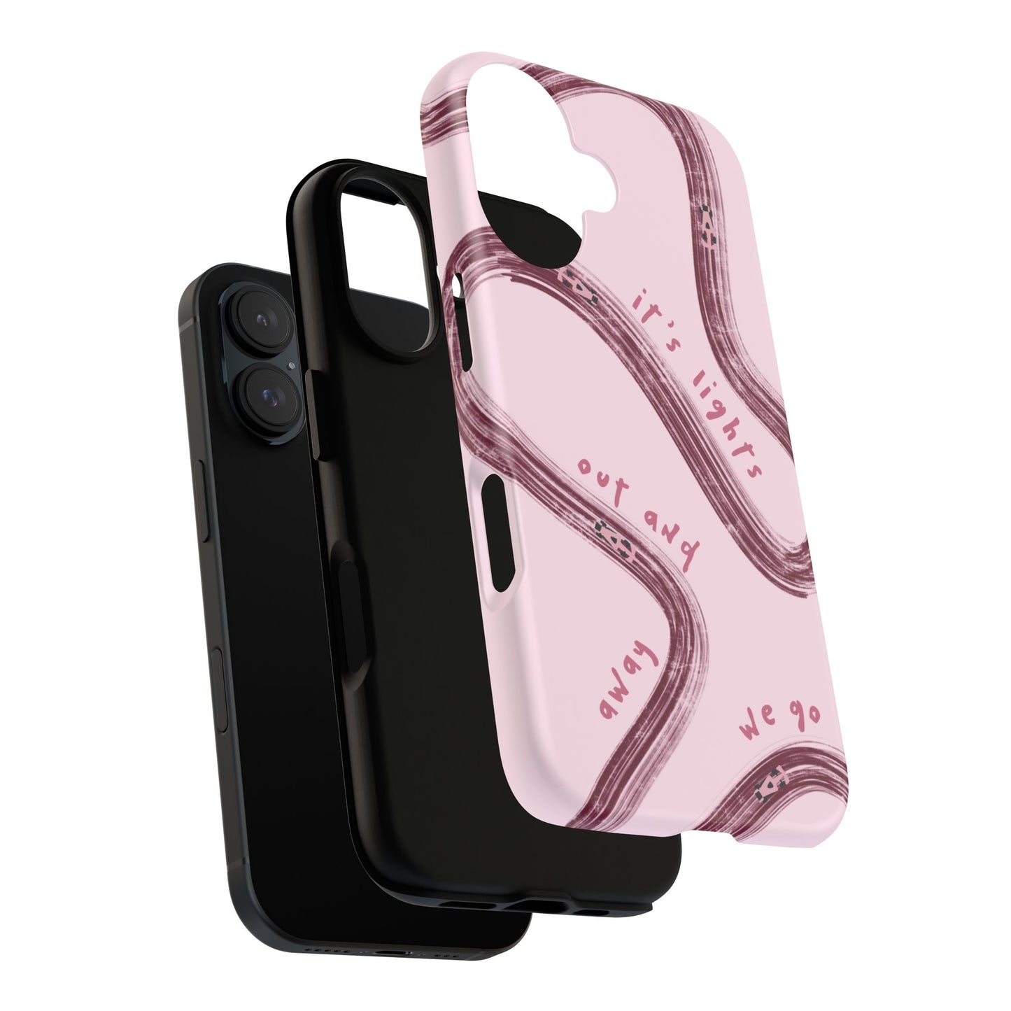 Pink Lights Out F1 Phone Case Design, Trendy F1 Gift, Formula 1 Gift, Cute F1 Phone Case, Unique Formula One Phone Case
