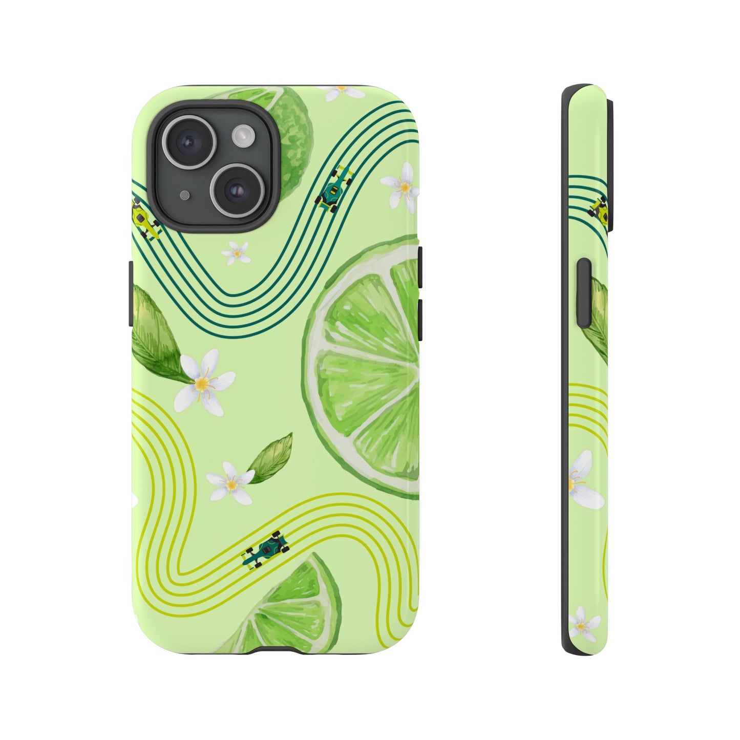 Green F1 Aston Martin and Lime Phone Case, Trendy F1 Gift, Formula 1 Gift, Cute Fruit F1 Phone Case, Unique Phone Case