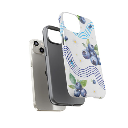 F1 Williams and Blueberries Phone Case, Trendy F1 Gift, Formula 1 Gift, Cute Fruit F1 Phone Case, Unique Phone Case