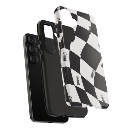 F1 Phone Case Black and White Checkered Design, Trendy F1 Gift, Formula 1 Gift, Cute F1 Phone Case, Unique Formula One Phone Case