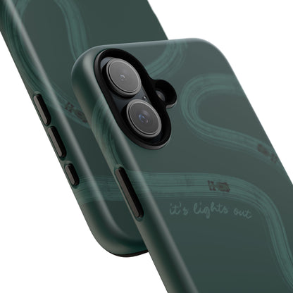 F1 Phone Case Monochrome Green Painted "its lights out and away we go", Trendy F1 Gift, Formula 1 Gift, Cute F1 Phone Case, Phone Case
