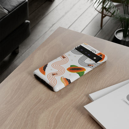 F1 McLaren and Papaya Phone Case , Trendy F1 Gift, Formula 1 Gift, Cute Fruit F1 Phone Case, Unique Phone Case
