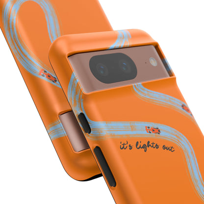 F1 Phone Case McLaren Painted "its lights out and away we go", Trendy F1 Gift, Formula 1 Gift, Cute F1 Phone Case, Phone Case