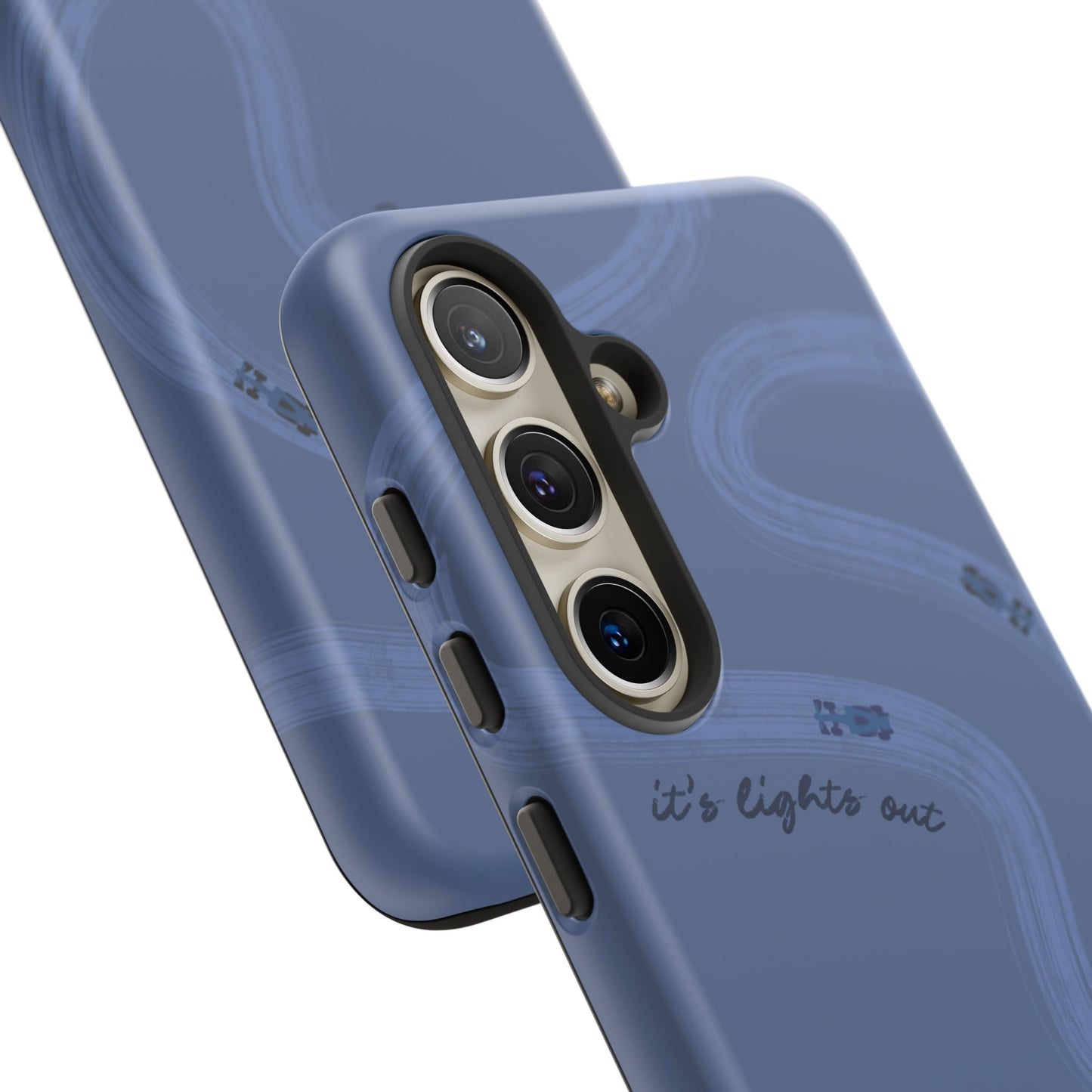 F1 Phone Case Monochrome Dark Blue Painted "its lights out and away we go", Trendy F1 Gift, Formula 1 Gift, Cute F1 Phone Case, Phone Case