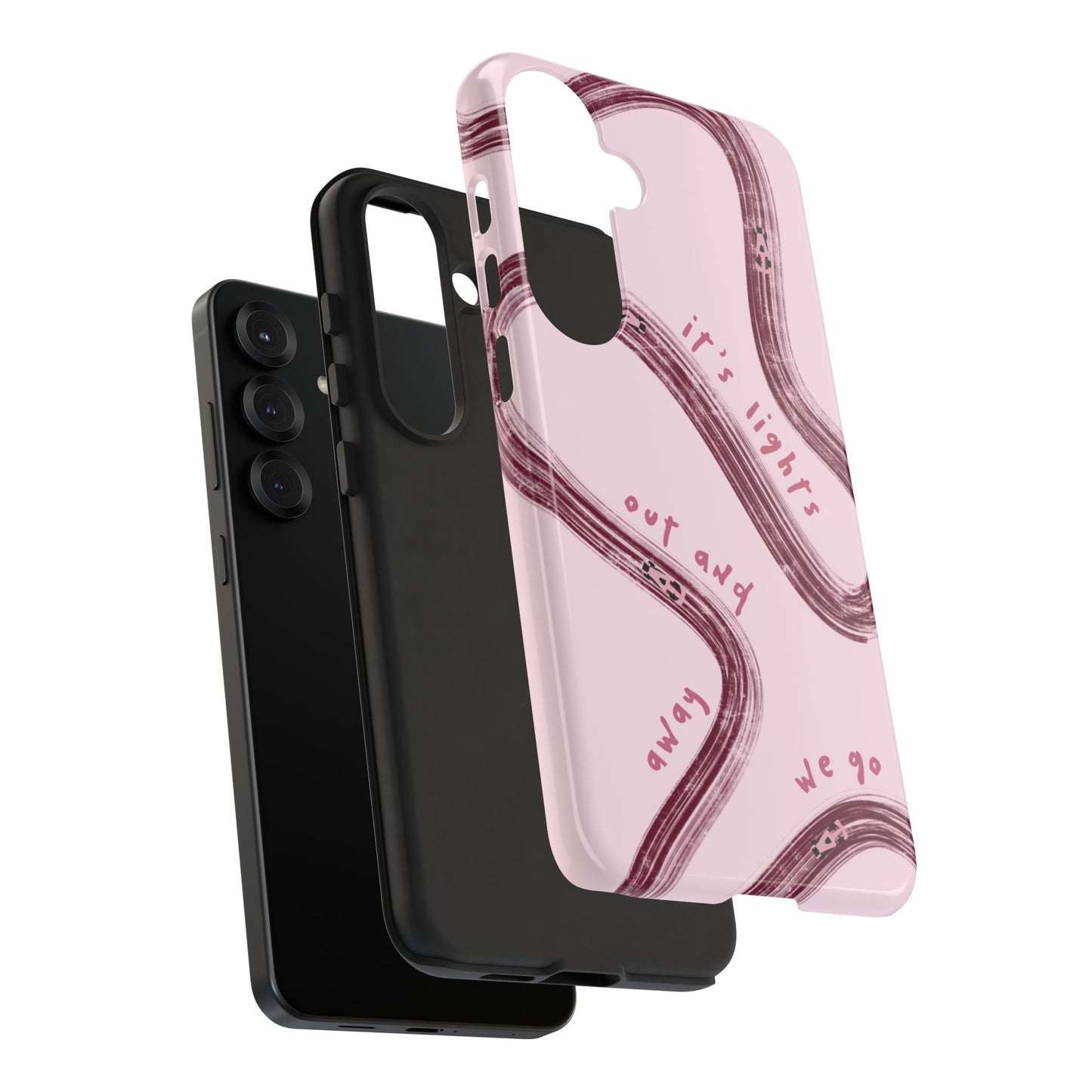 Pink Lights Out F1 Phone Case Design, Trendy F1 Gift, Formula 1 Gift, Cute F1 Phone Case, Unique Formula One Phone Case