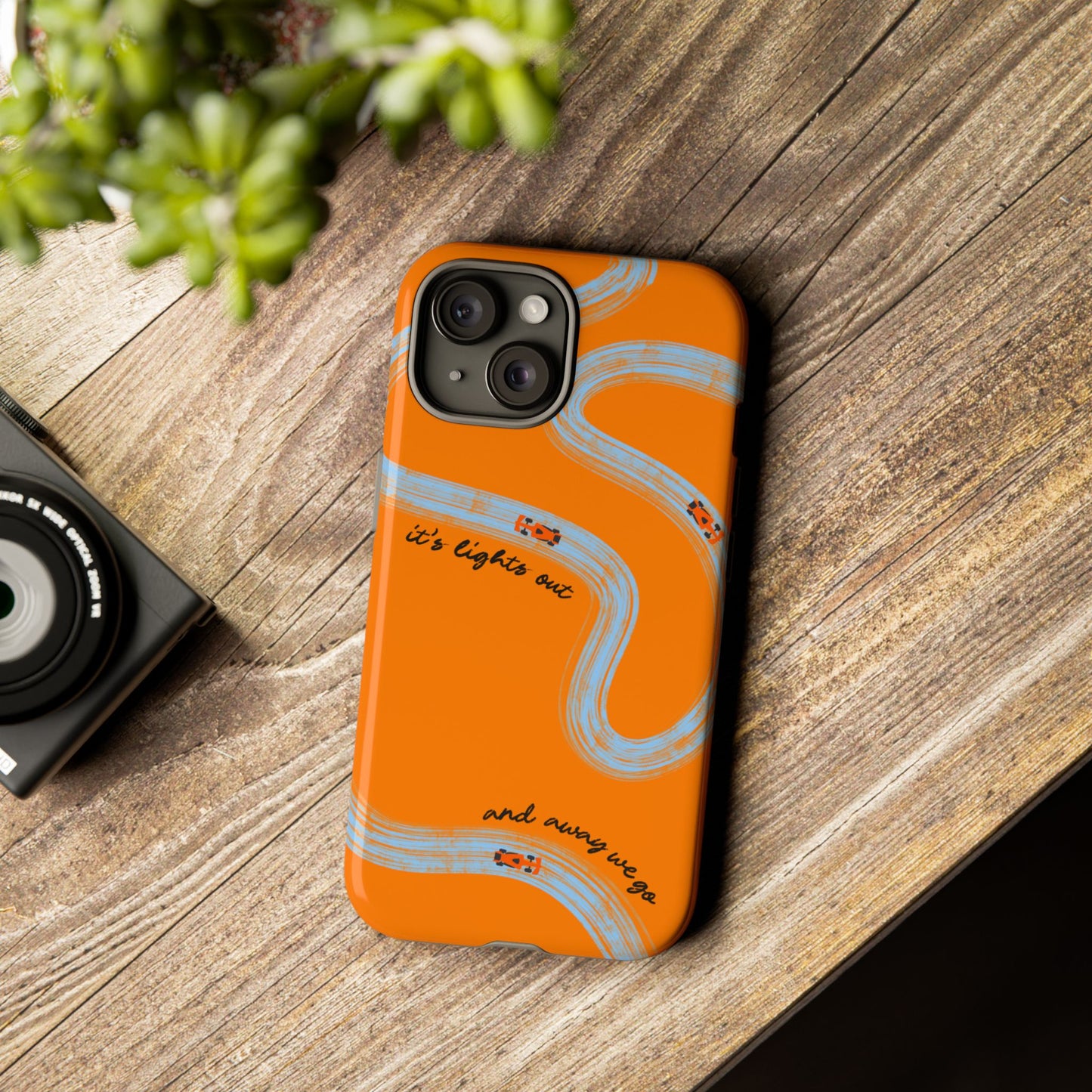 F1 Phone Case McLaren Painted "its lights out and away we go", Trendy F1 Gift, Formula 1 Gift, Cute F1 Phone Case, Phone Case