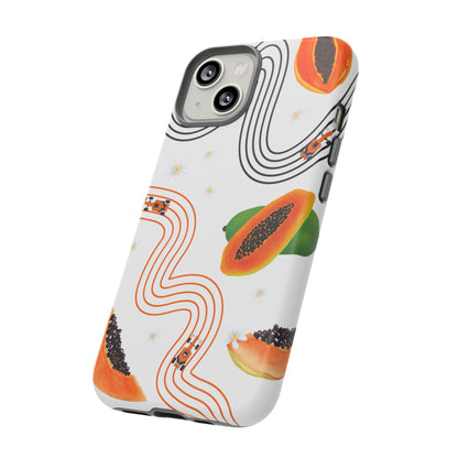 F1 McLaren and Papaya Phone Case , Trendy F1 Gift, Formula 1 Gift, Cute Fruit F1 Phone Case, Unique Phone Case