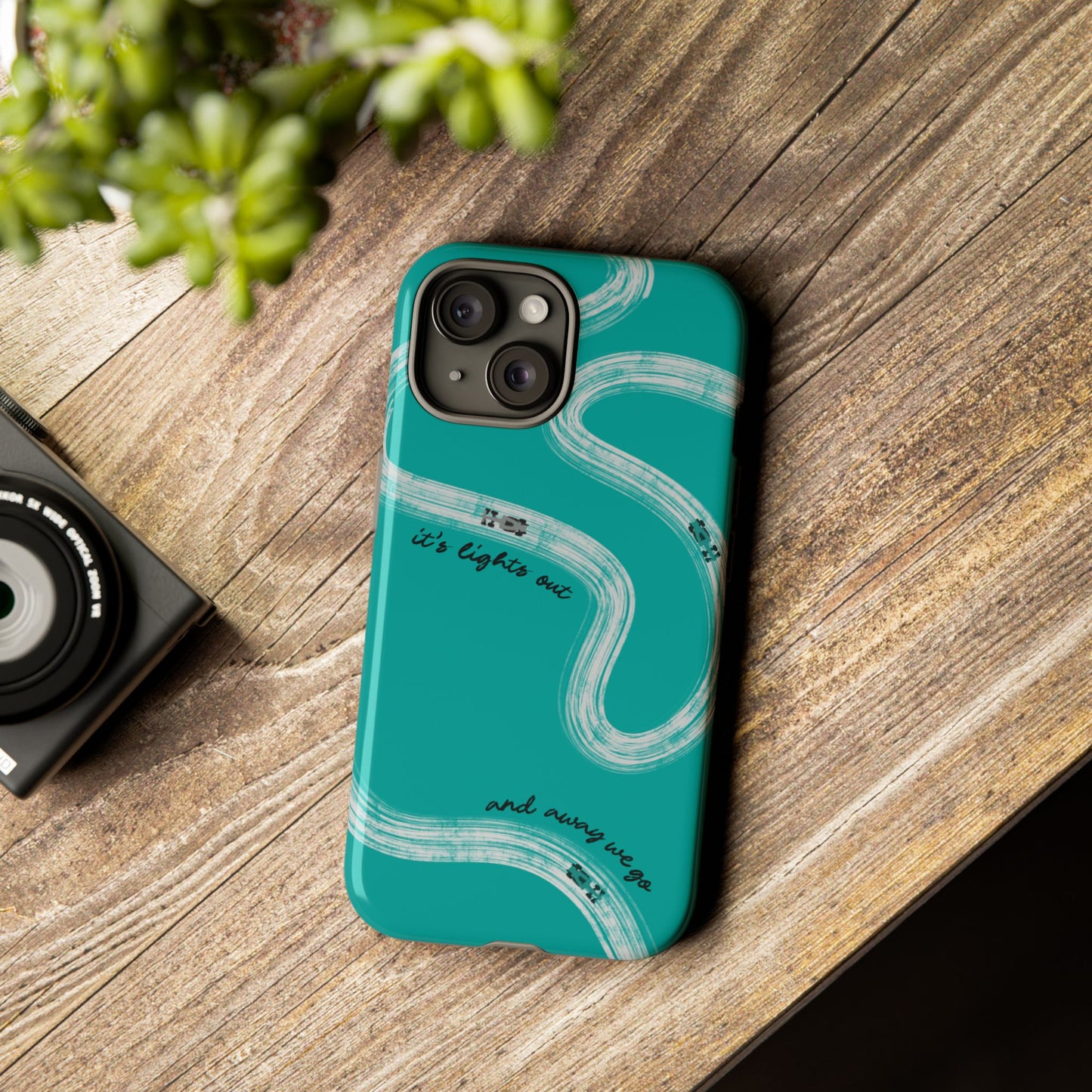 Mercedes F1 Phone Case Painted "its lights out and away we go", Trendy F1 Gift, Formula 1 Gift, Cute F1 Phone Case