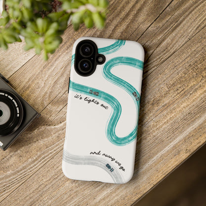 Mercedes F1 Phone Case Painted "its lights out and away we go", Trendy F1 Gift, Formula 1 Gift, Cute F1 Phone Case