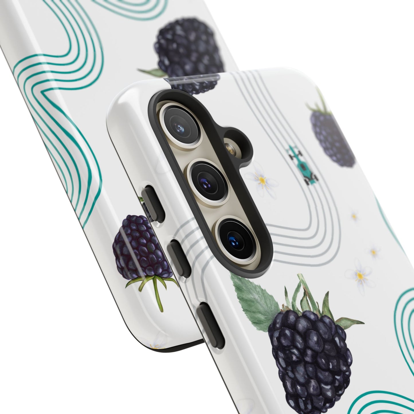 F1 Mercedes and Blackberries Phone Case , Trendy F1 Gift, Formula 1 Gift, Cute Fruit F1 Phone Case, Unique Phone Case