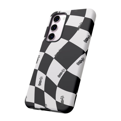 F1 Phone Case Black and White Checkered Design, Trendy F1 Gift, Formula 1 Gift, Cute F1 Phone Case, Unique Formula One Phone Case