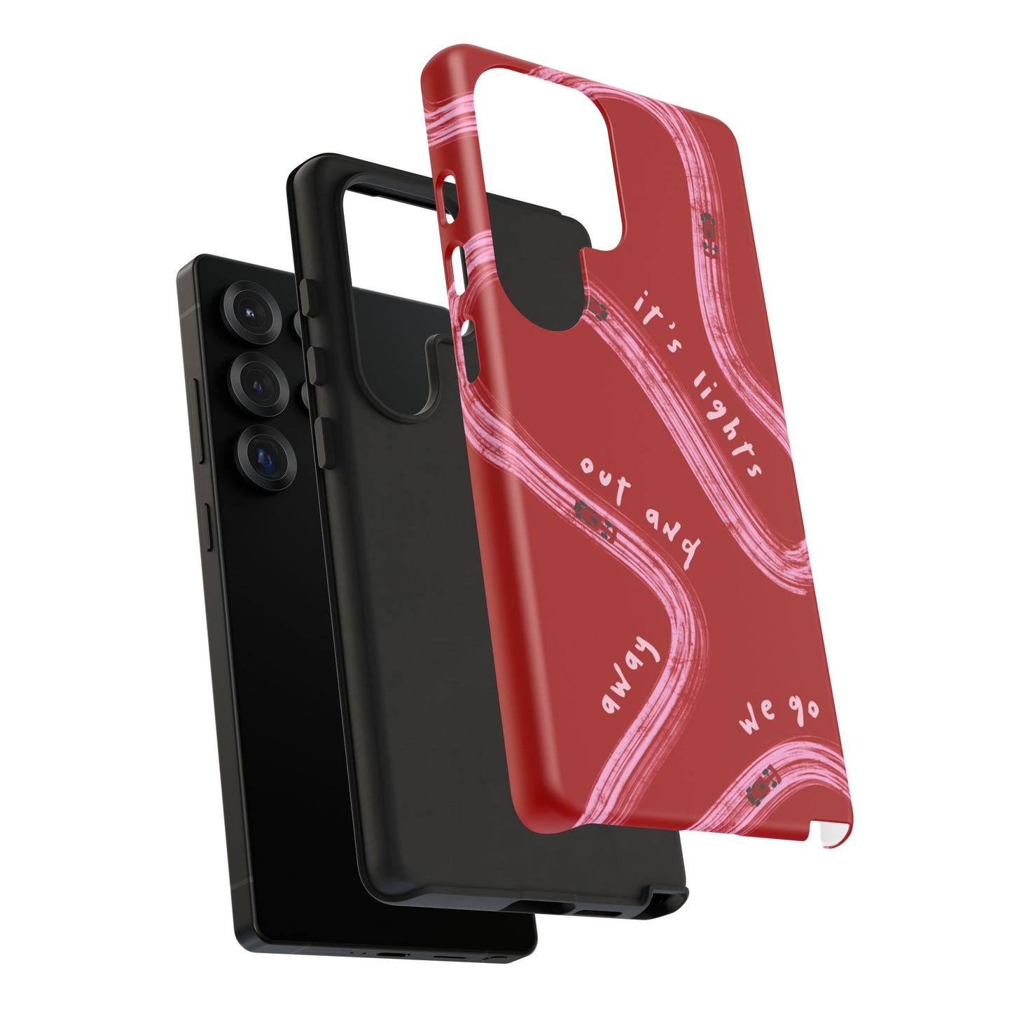 Red and Pink Lights Out F1 Phone Case Design, Trendy F1 Gift, Formula 1 Gift, Cute F1 Phone Case, Unique Formula One Phone Case