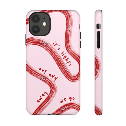 Pink and Red Lights Out F1 Phone Case Design, Trendy F1 Gift, Formula 1 Gift, Cute F1 Phone Case, Unique Formula One Phone Case