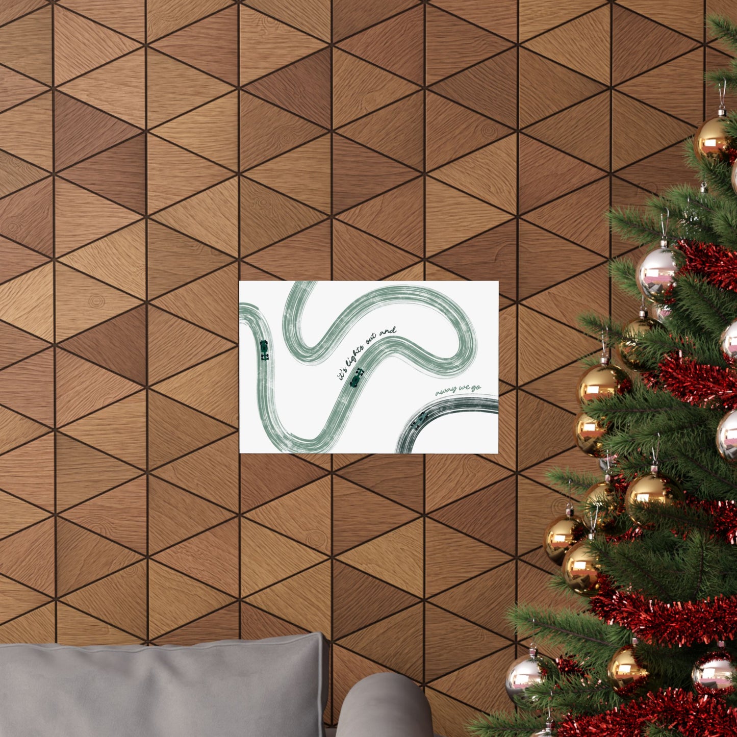 Green F1 Matte Horizontal Poster | US SIZING