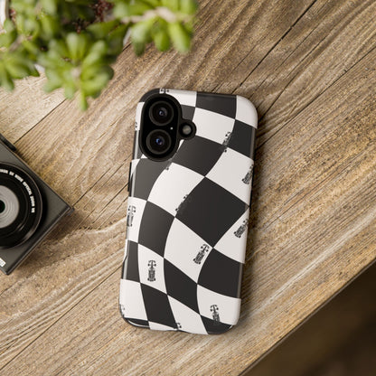 F1 Phone Case Black and White Checkered Design, Trendy F1 Gift, Formula 1 Gift, Cute F1 Phone Case, Unique Formula One Phone Case
