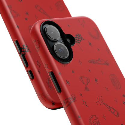 F1 Ferrari Racing Doodle "Forza Ferrari" F1 Phone Case Design