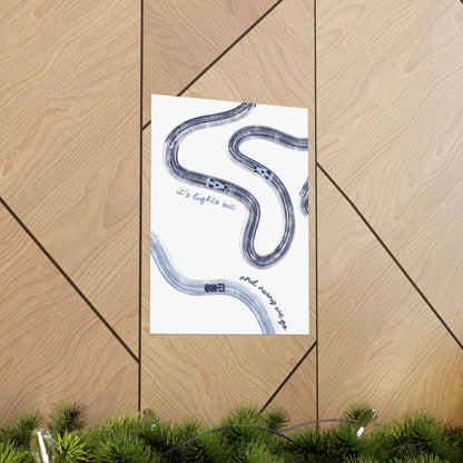 Blue F1 Matte Vertical Poster | F1 Giclée Art Print (US SIZING)