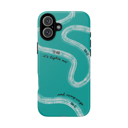 Mercedes F1 Phone Case Painted "its lights out and away we go", Trendy F1 Gift, Formula 1 Gift, Cute F1 Phone Case