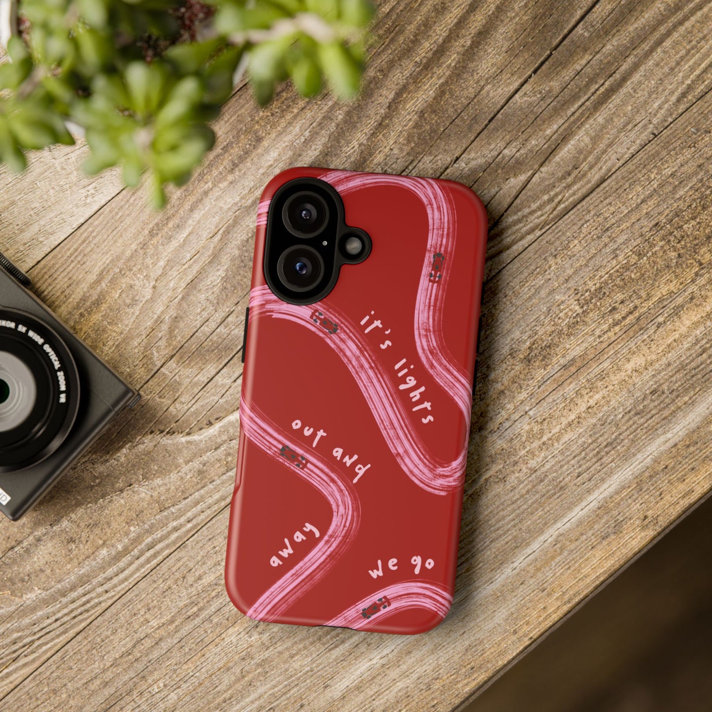 Red and Pink Lights Out F1 Phone Case Design, Trendy F1 Gift, Formula 1 Gift, Cute F1 Phone Case, Unique Formula One Phone Case